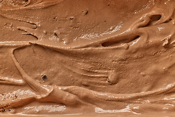 Image showing melted chocolate ice cream