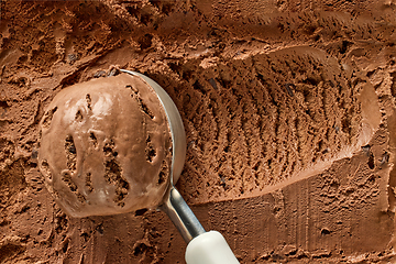 Image showing chocolate ice cream