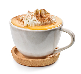 Image showing cup of pumpkin latte