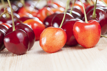 Image showing fresh crop of cherries