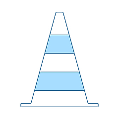 Image showing Icon Of Traffic Cone