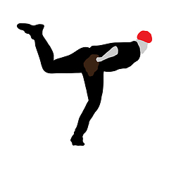 Image showing baseball silhouette