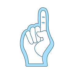 Image showing American Football Foam Finger Icon