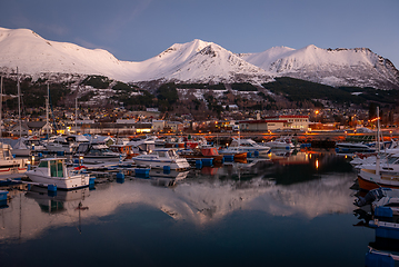 Image showing boats in the harbor