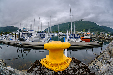 Image showing boats in the harbor