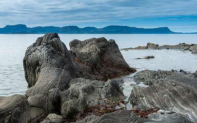 Image showing rocks in the sea