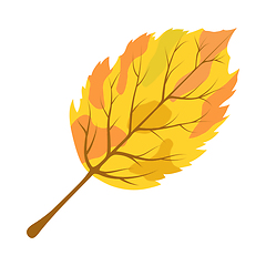 Image showing Autumn Birch Leaf