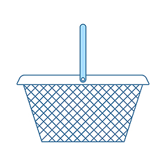 Image showing Supermarket Shoping Basket Icon