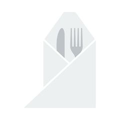 Image showing Fork And Knife Wrapped Napkin Icon