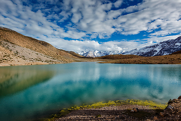 Image showing Dhankar lake in Himalayas