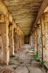 Image showing Achyutaraya Temple ruins in Hampi, Karnataka, India