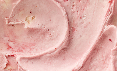 Image showing pink homemade ice cream