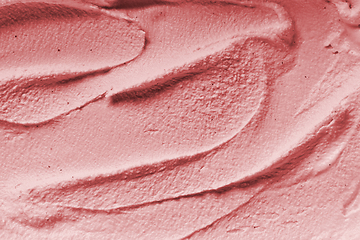 Image showing homemade strawberry ice cream