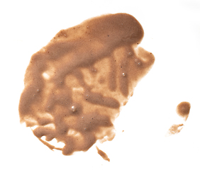 Image showing chocolate ice cream stain