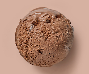 Image showing chocolate ice cream