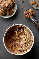 Image showing caramel and chocolate ice cream