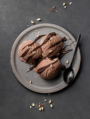 Image showing chocolate ice cream