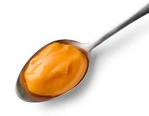 Image showing spoon of vegetable puree