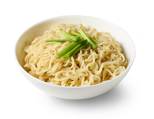 Image showing bowl of boiled noodles