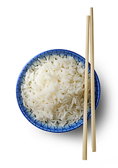 Image showing bowl of boiled rice