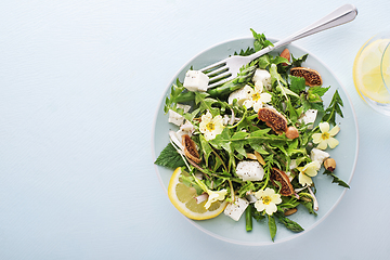 Image showing Spring salad dandelion