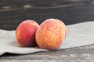 Image showing red and juicy peaches