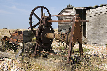 Image showing Old winch