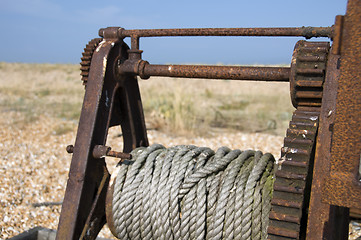 Image showing Old winch