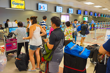 Image showing People check-in counter airport Thailand