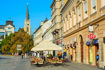 Image showing  Street restaurant Novi Sad Serbia