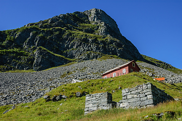 Image showing old house house on the mountain