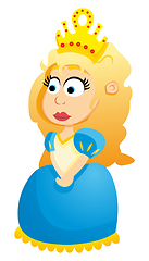 Image showing The princess in cartoon style