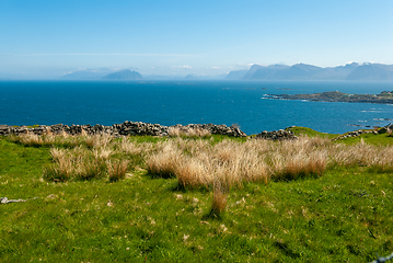 Image showing view of the sea from the mountain