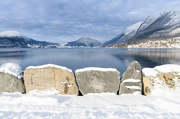 Image showing winter atmosphere at the coast