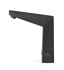 Image showing Matte black electronic sensor faucet