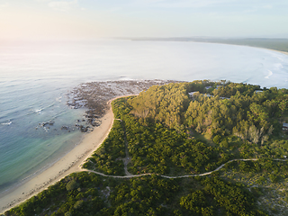 Image showing Sunrise on the beautiful south coast NSW