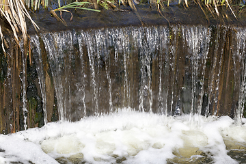 Image showing artificial waterfall
