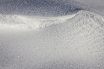 Image showing Deep snowdrifts