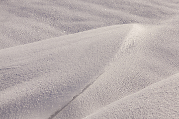 Image showing Snowdrifts in winter