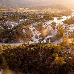 Image showing Epupa Falls on the Kunene in Namibia