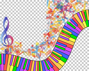 Image showing Multicolor musical