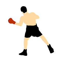 Image showing Boxing  silhouette