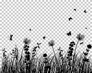 Image showing meadow silhouettes