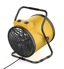 Image showing Industrial electric fan heater
