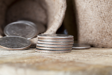 Image showing American coins