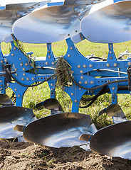 Image showing steel plow for plowing