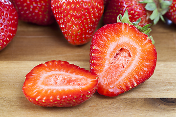 Image showing juicy ripe strawberries