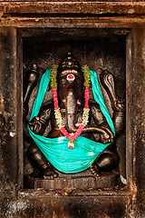 Image showing Ganesha image. Brihadishwara Temple, Tanjore