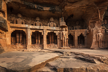 Image showing Statues of Jain thirthankaras