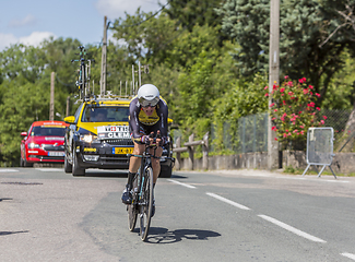 Image showing The Cyclist Stef Clement - Criterium du Dauphine 2017